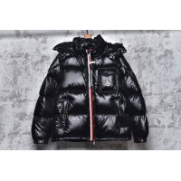 MONCLER BLACK CHEST LOGO